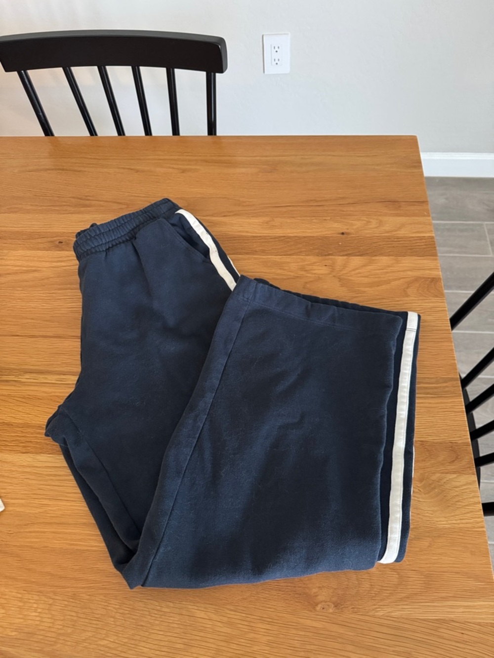 Old Navy Track Pants with White Side Stripe